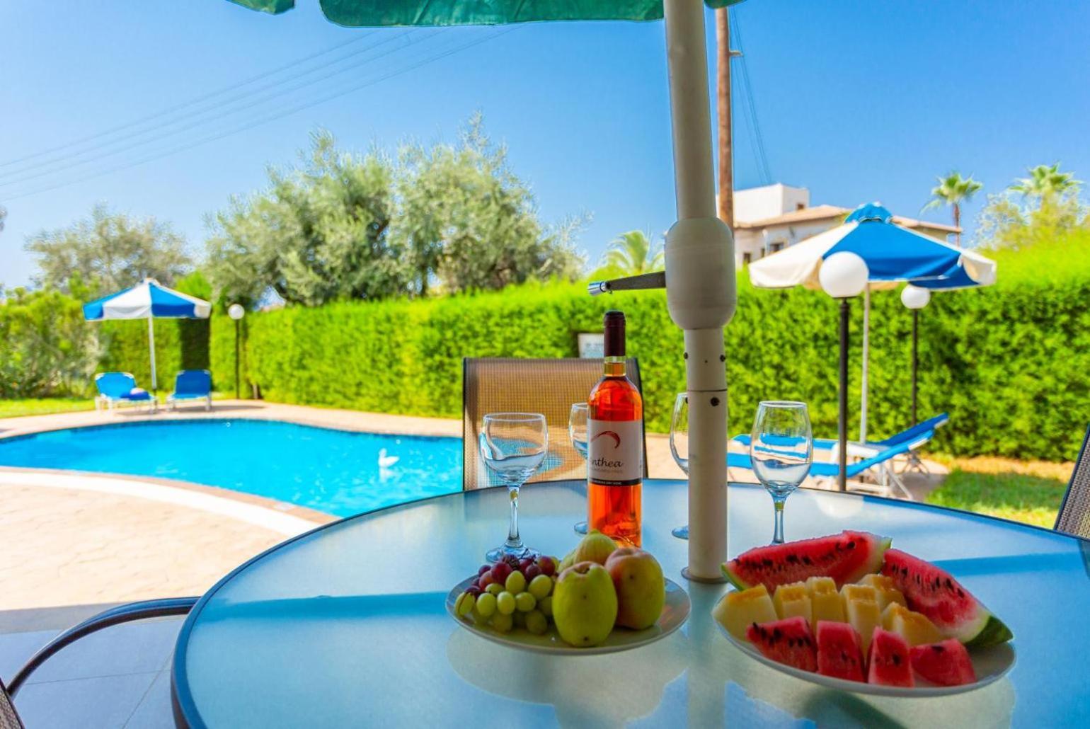 Villa Halima Fostira Polis Buitenkant foto